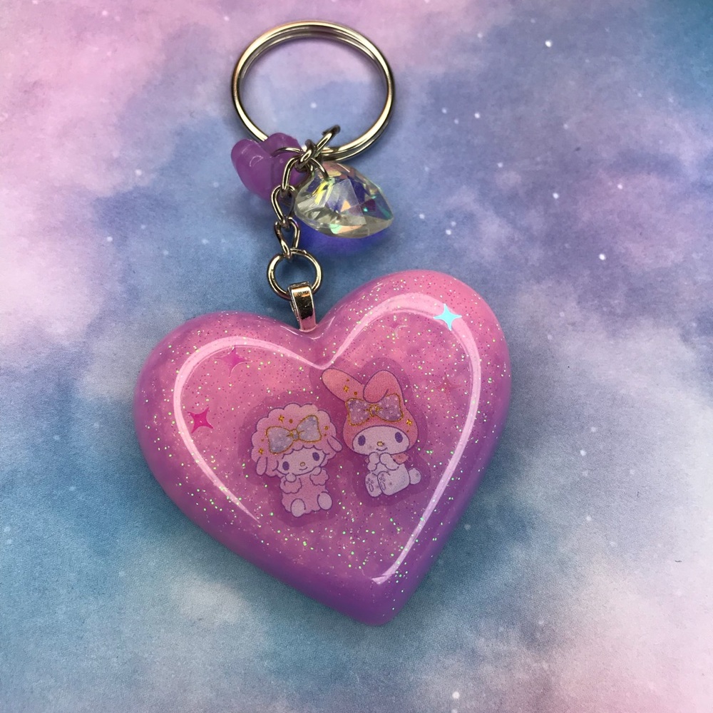 My Melody Heart Keychain